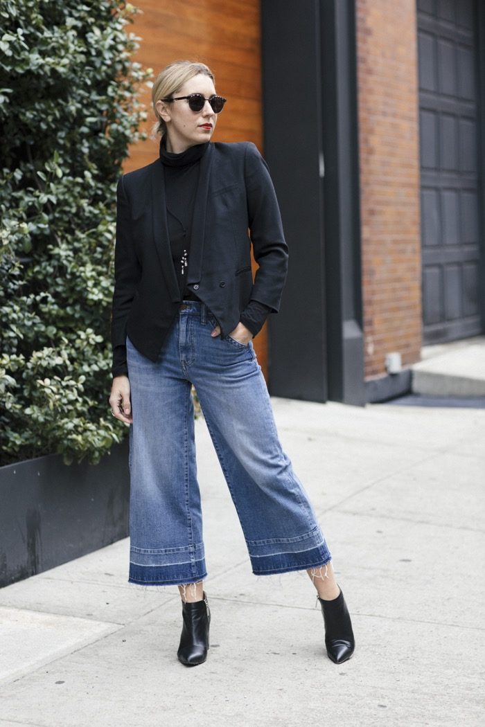 达Culottes and black helmut lang blazer 4