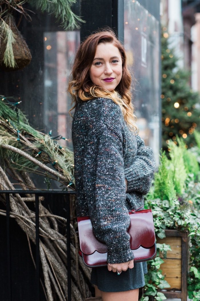 Christine-Cameron-My-Style-Pill-Aritzia-Oversized-Knit-gray-dress3