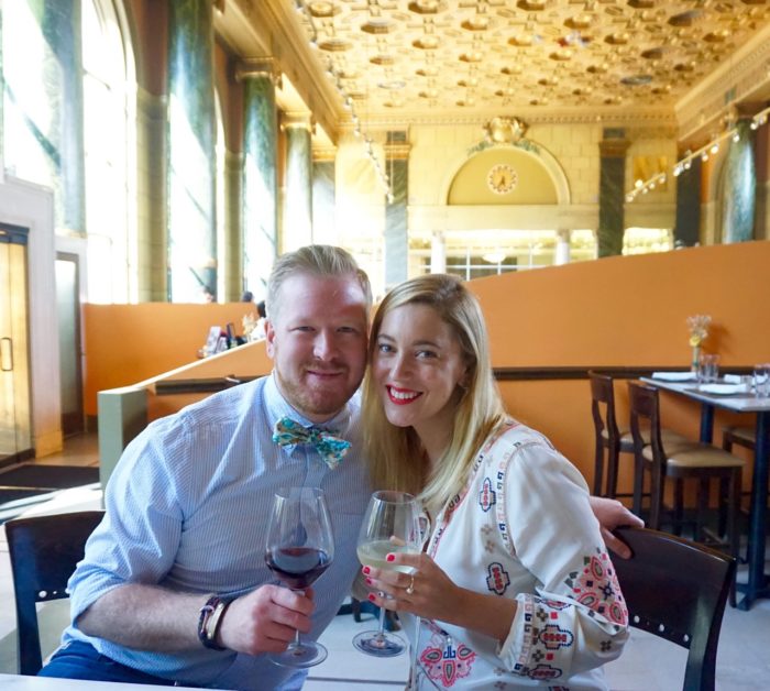 Christine Cameron of My Style Pill and Casey Krehbiel inside Crop in Ohio City