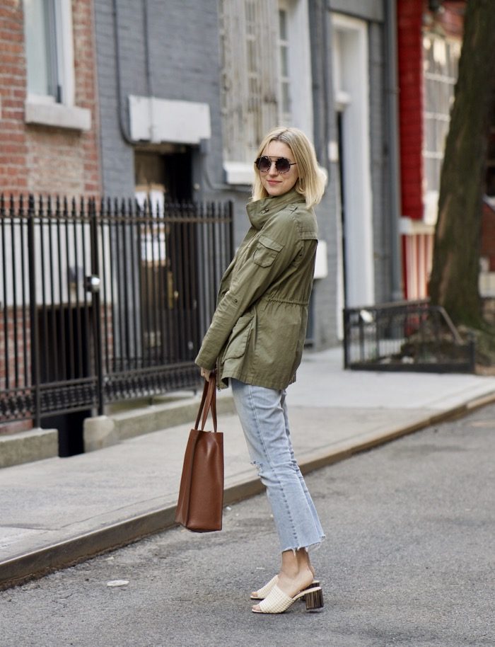 Cargo Jacket with Black Tank 1