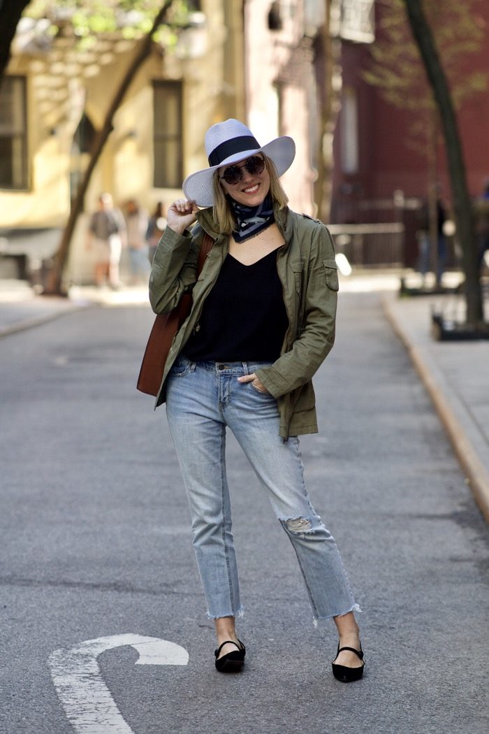 Cargo Jacket with Black Tank 4